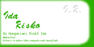 ida risko business card